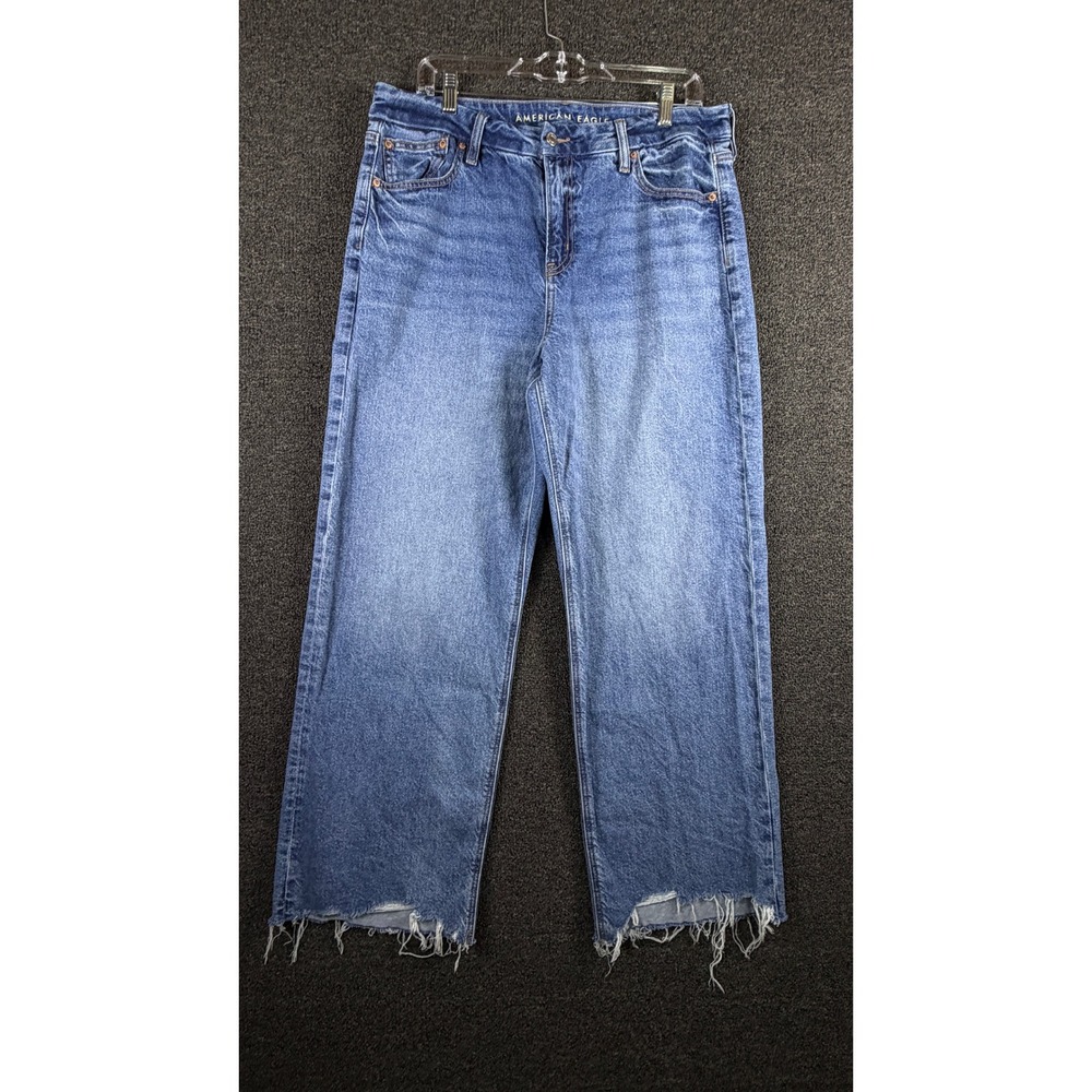 American Eagle Outfitters Women’s Curvy Stovepipe Jeans - Medium Blue Wash